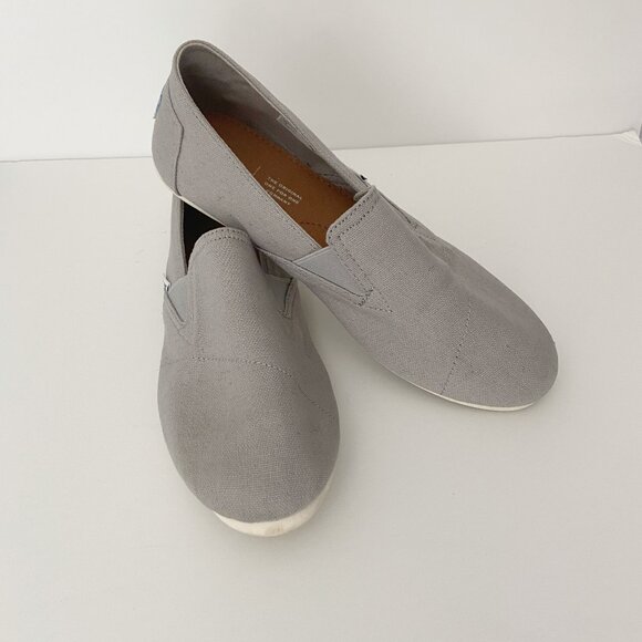 Toms Shoes - Toms Redondo Flat Gray Size 8 US Women's Slip On Flat Shoes Loafers
